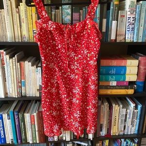 Cute Floral Ruffle Dress